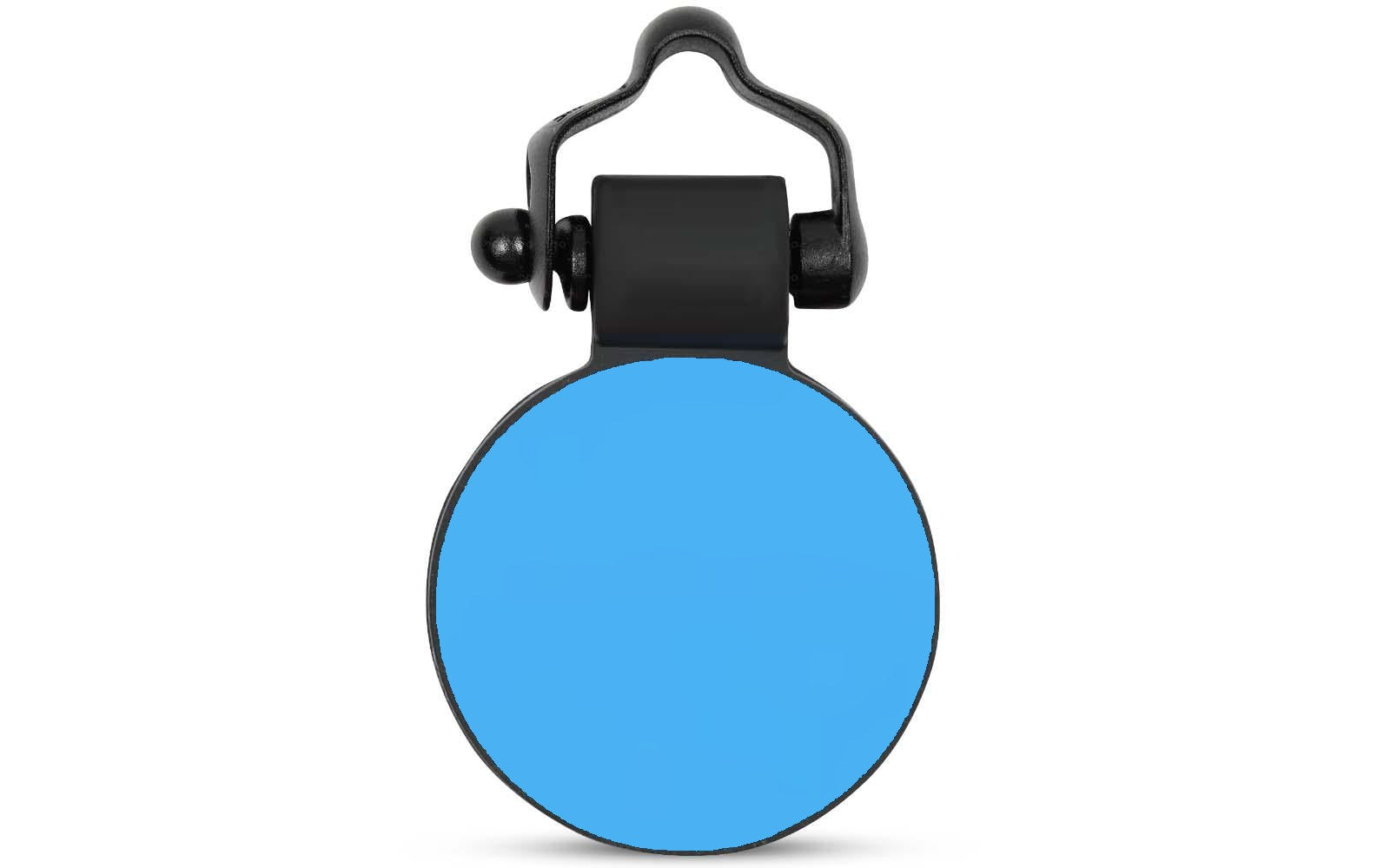 Blue circle tag back
