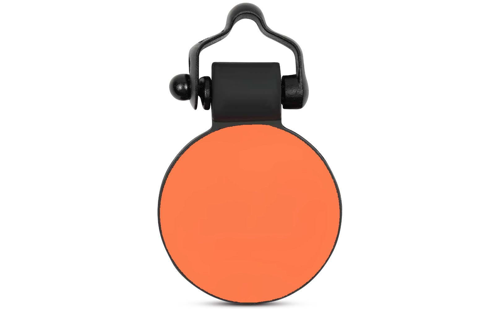 Orange circle tag back