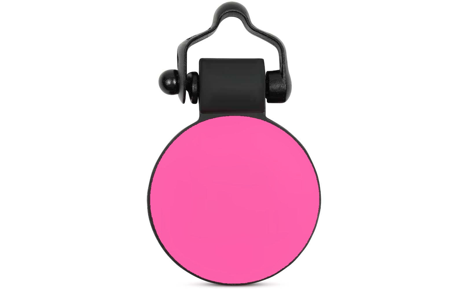 Pink circle tag front
