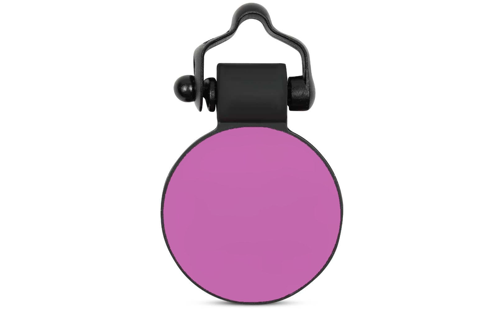 Purple circle tag back