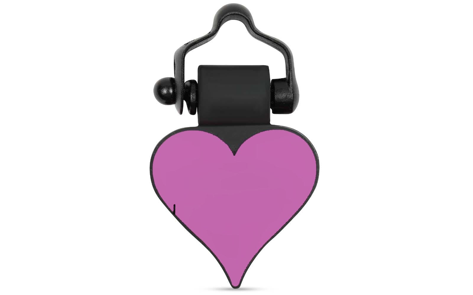Purple heart tag front